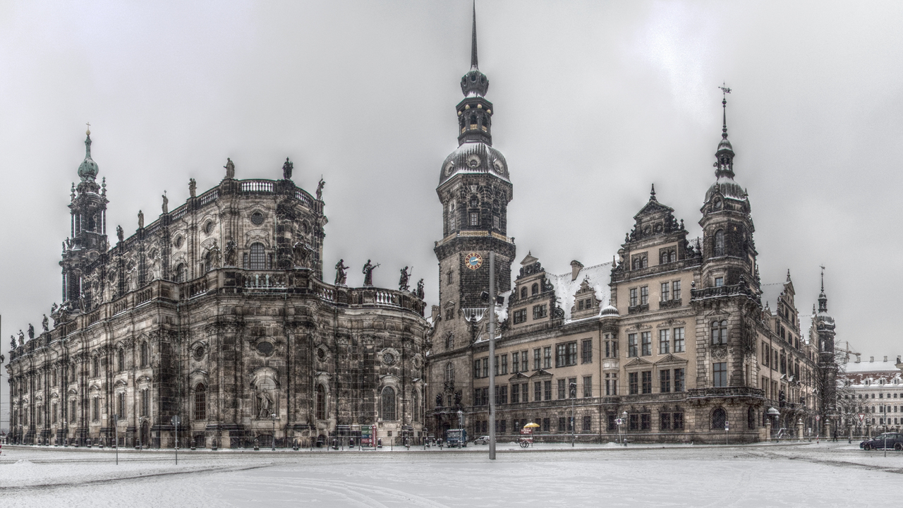 Dresdner Hofkirche, the Residenzschloss and the Zwinger