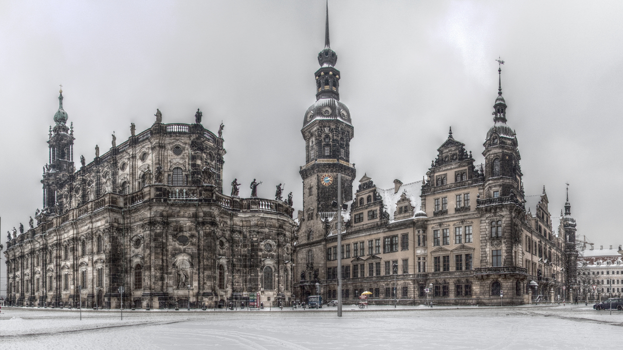 Dresdner Hofkirche, the Residenzschloss and the Zwinger